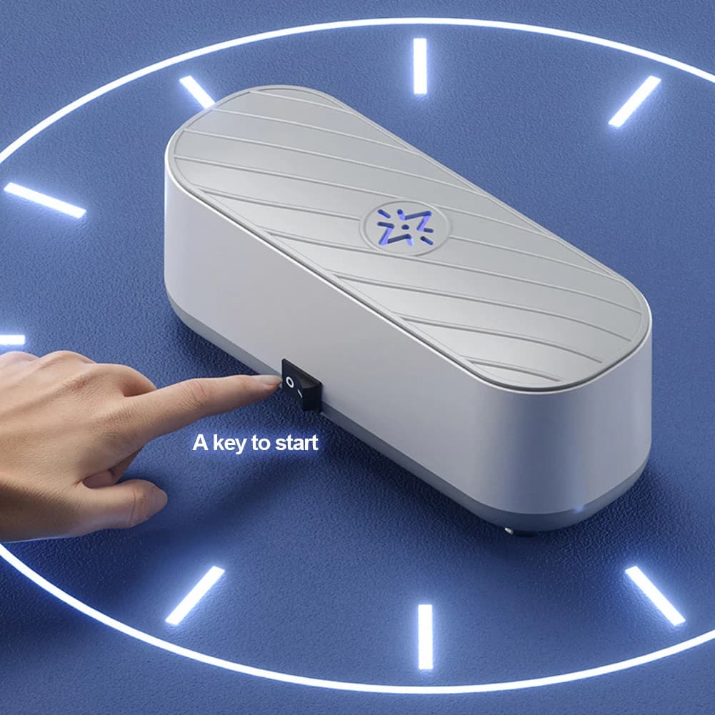 Ultradźwiękowy czyścik USB do biżuterii i okularów ✨